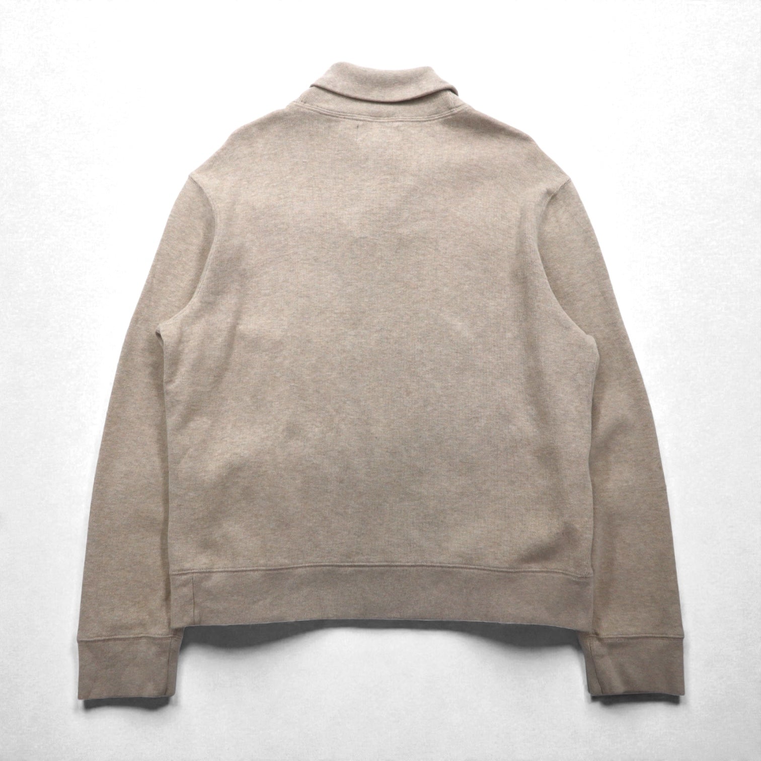 Polo Ralph Lauren 90年代 ショールカラー スウェット トレーナー XL ベージュ スモールポニー刺繡