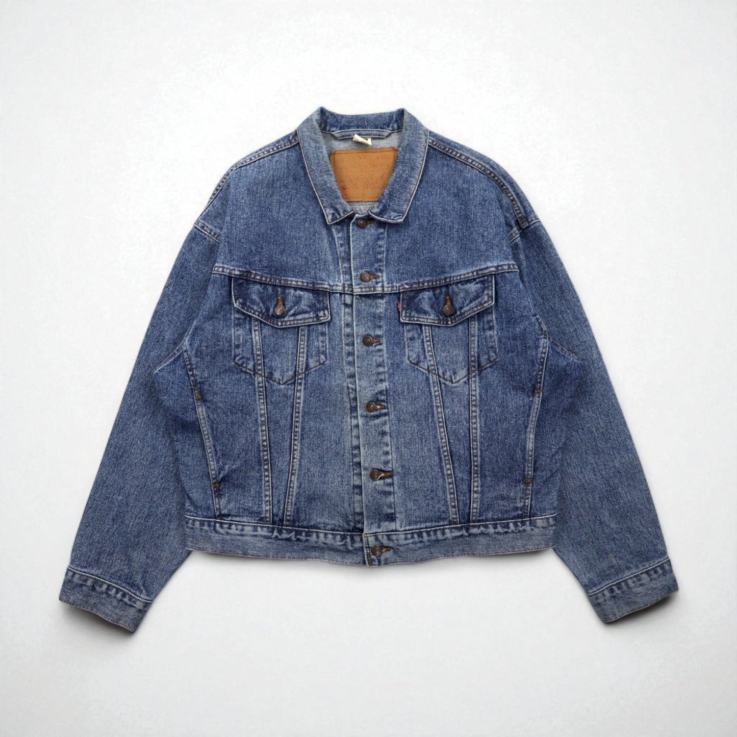 Levi's 90s Made in Canada Denim Trucker Jacket, Size L, Indigo, 70598-4891, Large Patch
