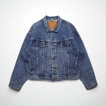 Levi's 90s Made in Canada Denim Trucker Jacket, Size L, Indigo, 70598-4891, Large Patch