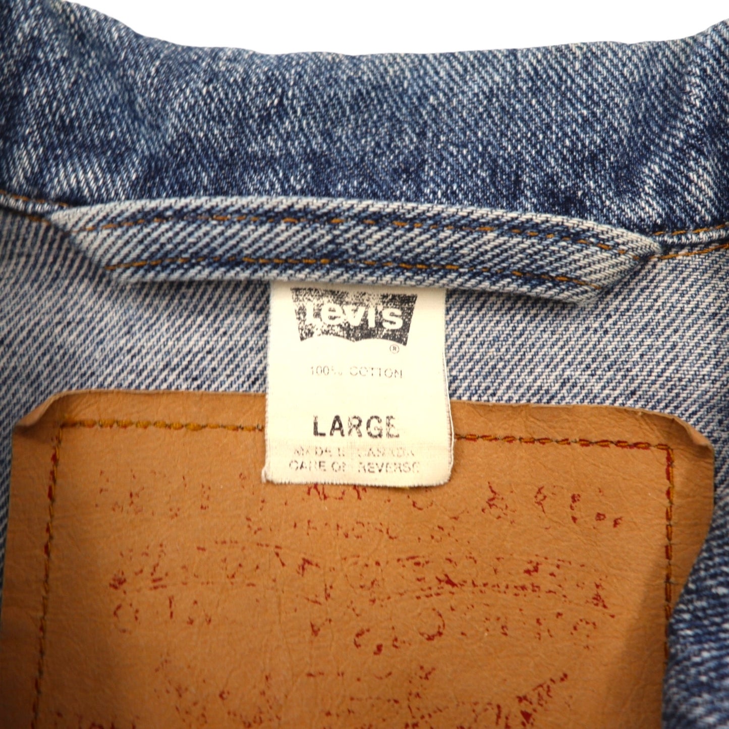 Levi's 90s Made in Canada Denim Trucker Jacket, Size L, Indigo, 70598-4891, Large Patch