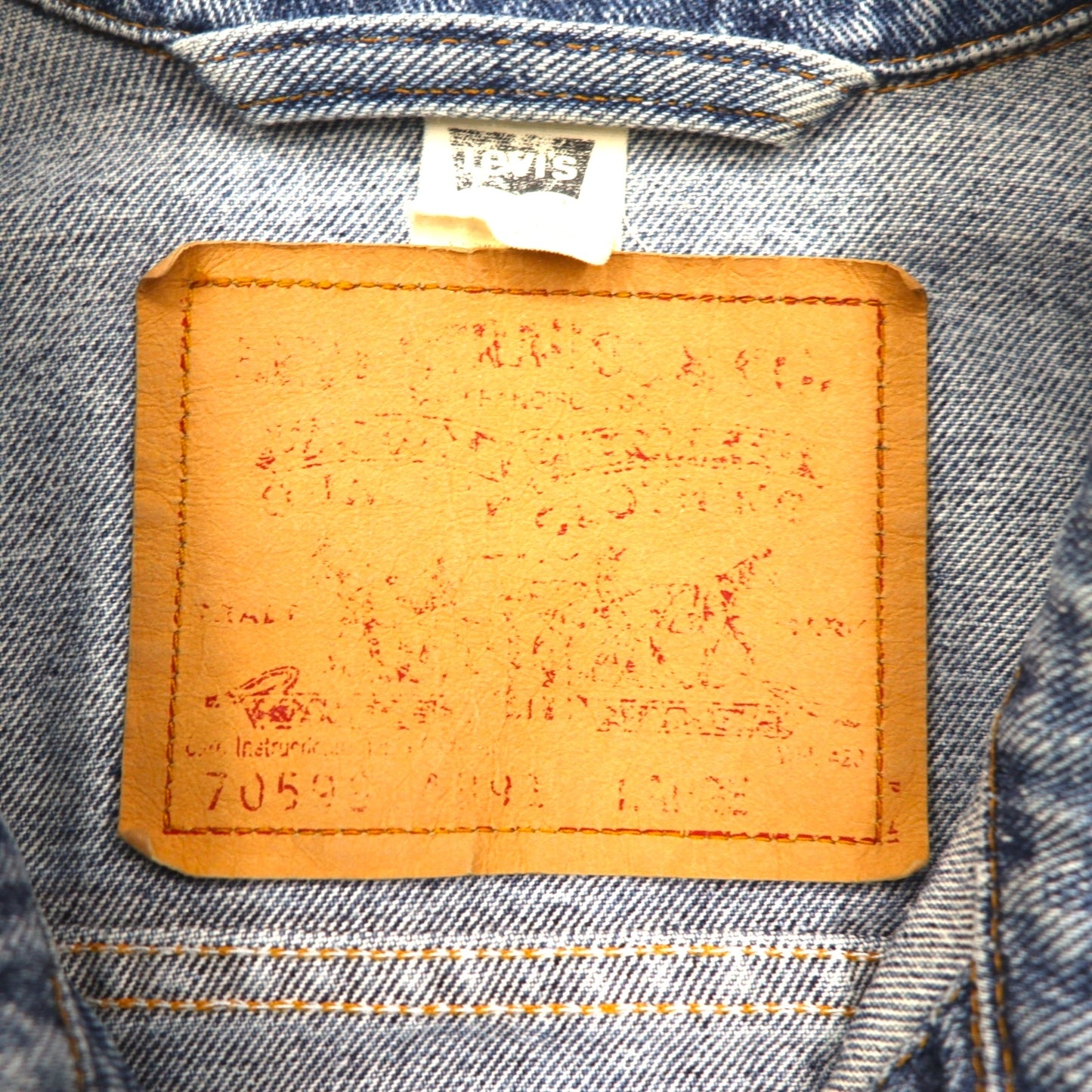 Levi's 90s Made in Canada Denim Trucker Jacket, Size L, Indigo, 70598-4891, Large Patch