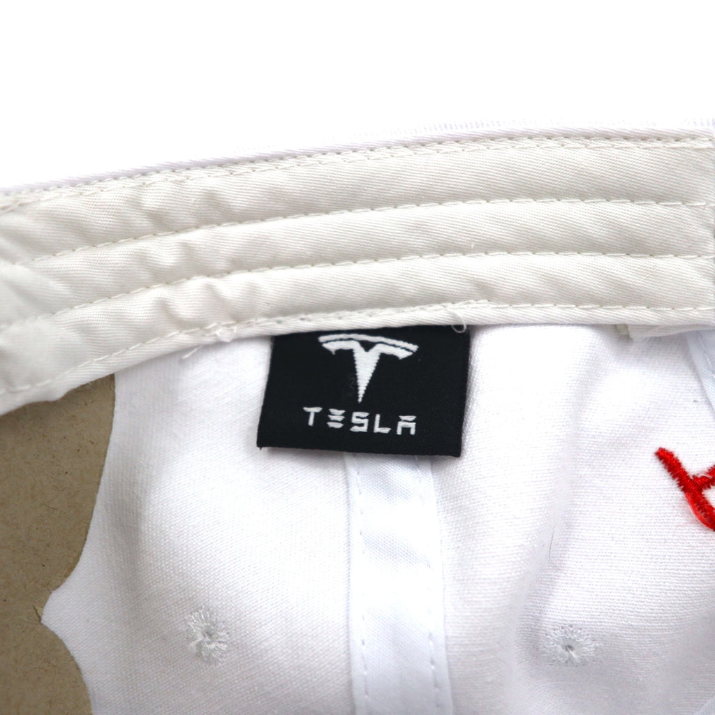 TESLA 6 Panel Cap 58cm Belt White Cotton