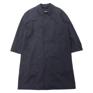 CHAPS RALPH LAUREN 90年代 ステンカラーコート LL ブラック コットン 比翼 ライナー着脱式