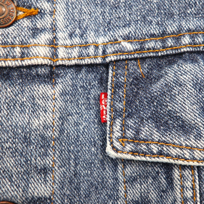 Levi's 90s Made in Canada Denim Trucker Jacket, Size L, Indigo, 70598-4891, Large Patch