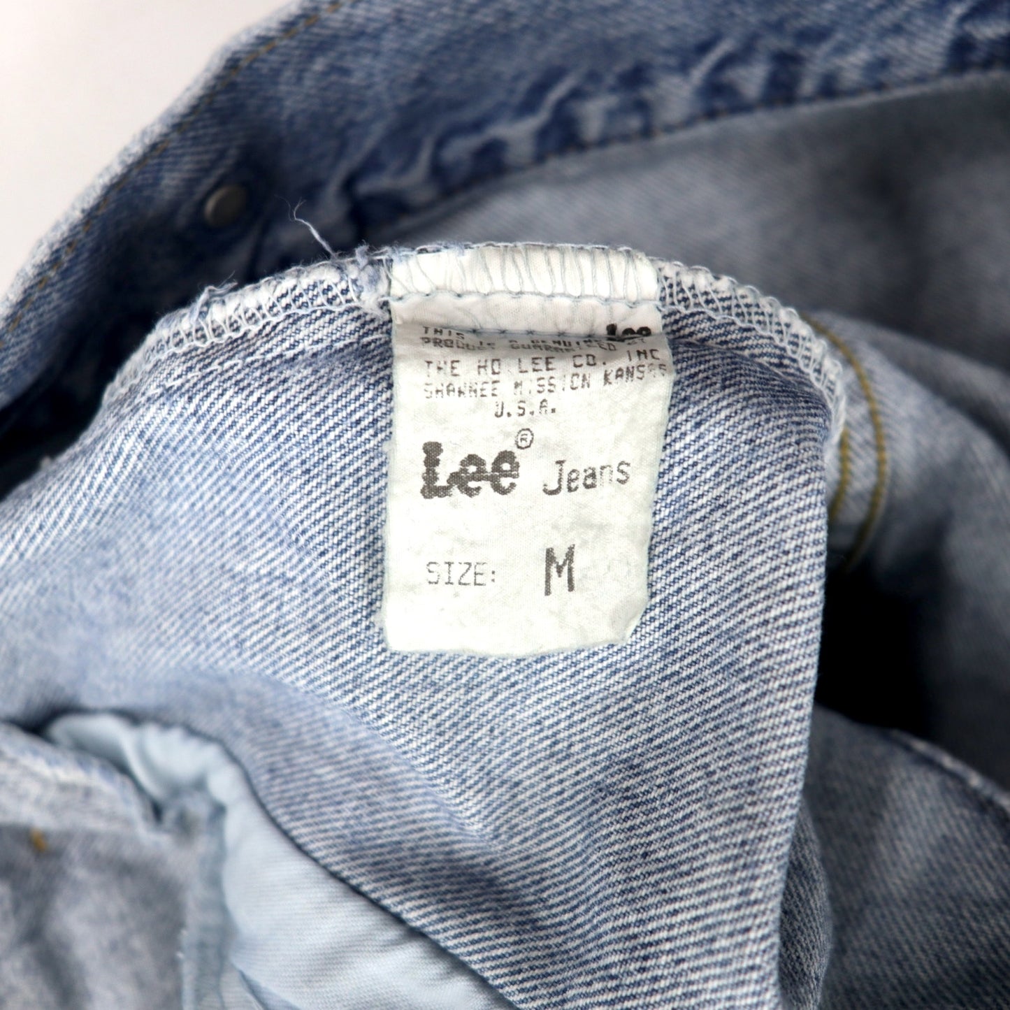 Lee 80年代 USA製 デニムジャケット Gジャン M ブルー コットン UNION MADE JACKET 153436