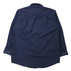 carhartt FR button-down work shirt, L, navy, aramid, flame-retardant material, big size, 395-20