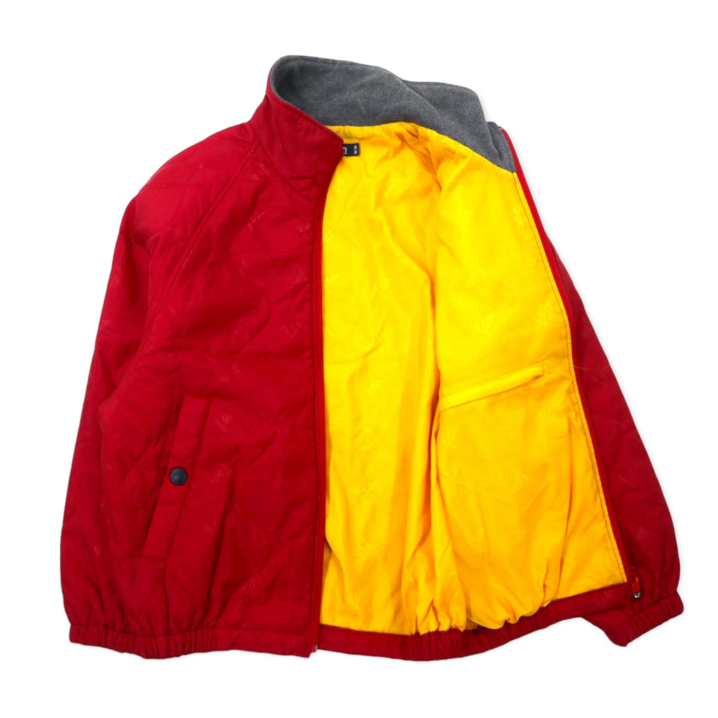 nautica 90s insulated jacket, medium, red, nylon, padded, all-over logo