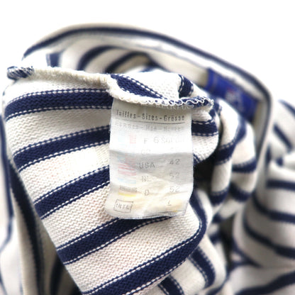 SAINT JAMES フランス製 バスクシャツ ボートネック ロンT L ホワイト コットン ボーダー