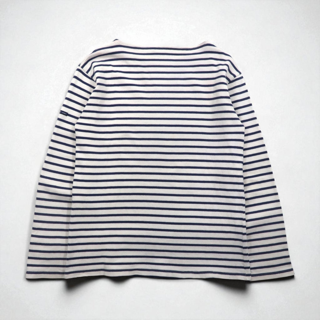 SAINT JAMES フランス製 バスクシャツ ボートネック ロンT L ホワイト コットン ボーダー