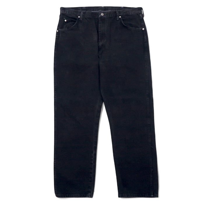 Wrangler 90s Black Wide Denim Pants Size 40 Black Cotton 96501CB Made in Costa Rica