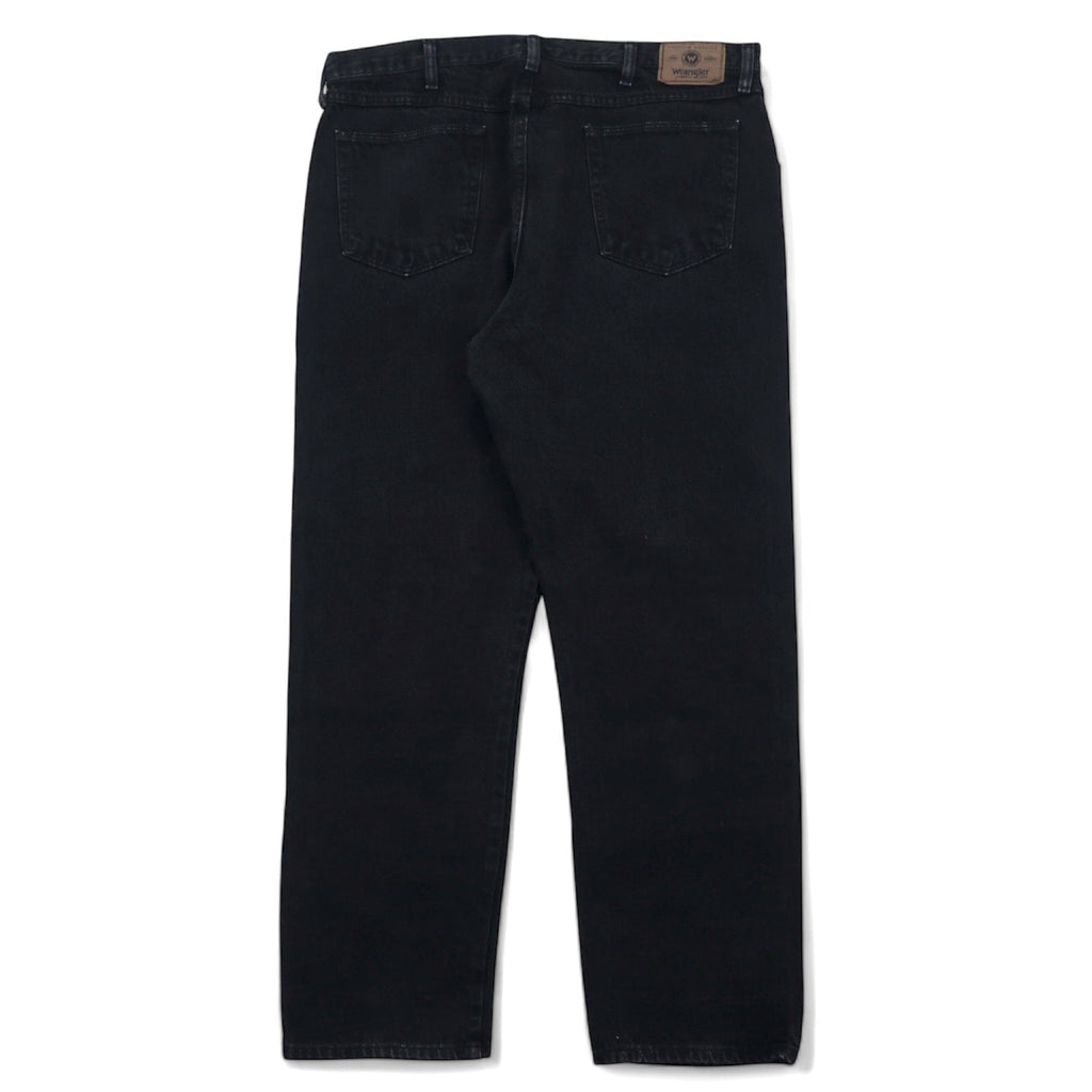 Wrangler 90s Black Wide Denim Pants Size 40 Black Cotton 96501CB Made in Costa Rica