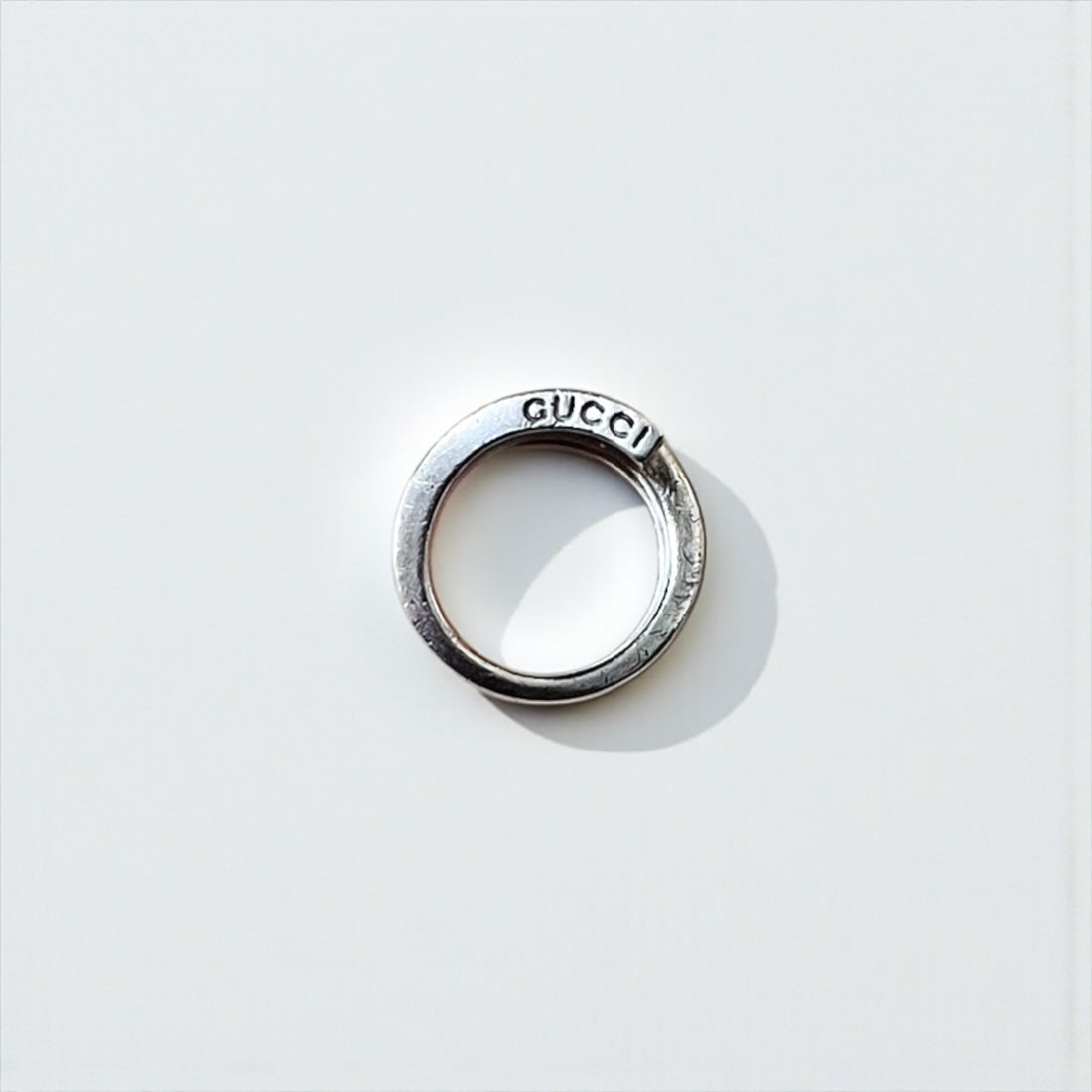 GUCCI スパイラル スネーク リング 指輪 9号 シルバー Gロゴ SILVER 925 イタリア製