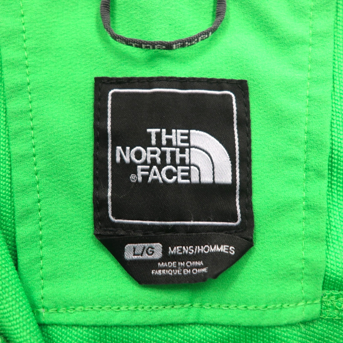 THE NORTH FACE Half Zip Soft Shell Jacket L Green Polyester ARDJ Drawcord