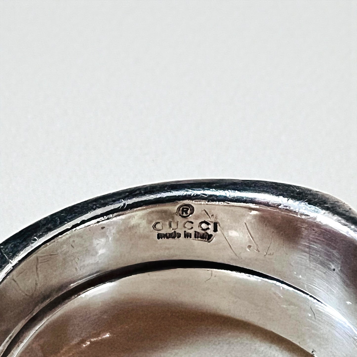 GUCCI スパイラル スネーク リング 指輪 9号 シルバー Gロゴ SILVER 925 イタリア製