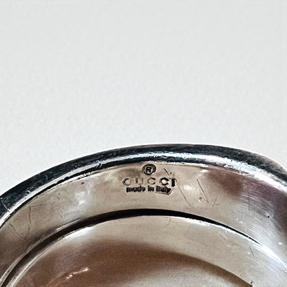 GUCCI スパイラル スネーク リング 指輪 9号 シルバー Gロゴ SILVER 925 イタリア製