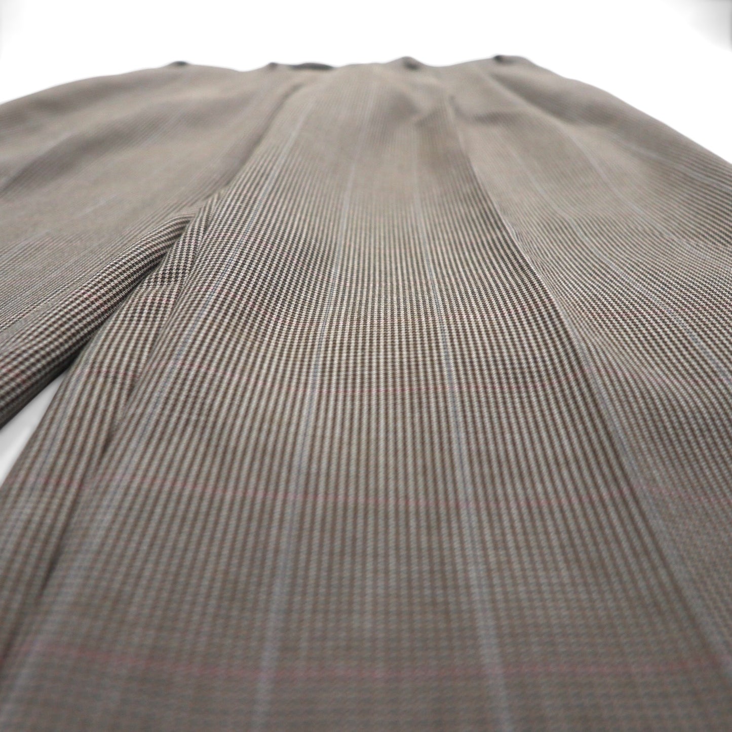 Ralph Lauren 90s 2-pleat wide-leg slacks, size L, check pleats