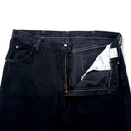 Wrangler 90s Black Wide Denim Pants Size 40 Black Cotton 96501CB Made in Costa Rica