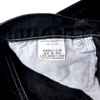 Wrangler 90s Black Wide Denim Pants Size 40 Black Cotton 96501CB Made in Costa Rica