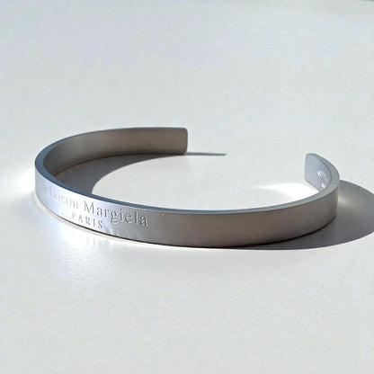 Maison Margiela バングル カフス ブレスレット シルバー SILVER 925 ロゴ イタリア製