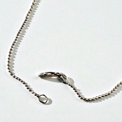 ITALY Vintage SILVER 925 Turquoise Necklace ボールチェーン ターコイズ ネックレス