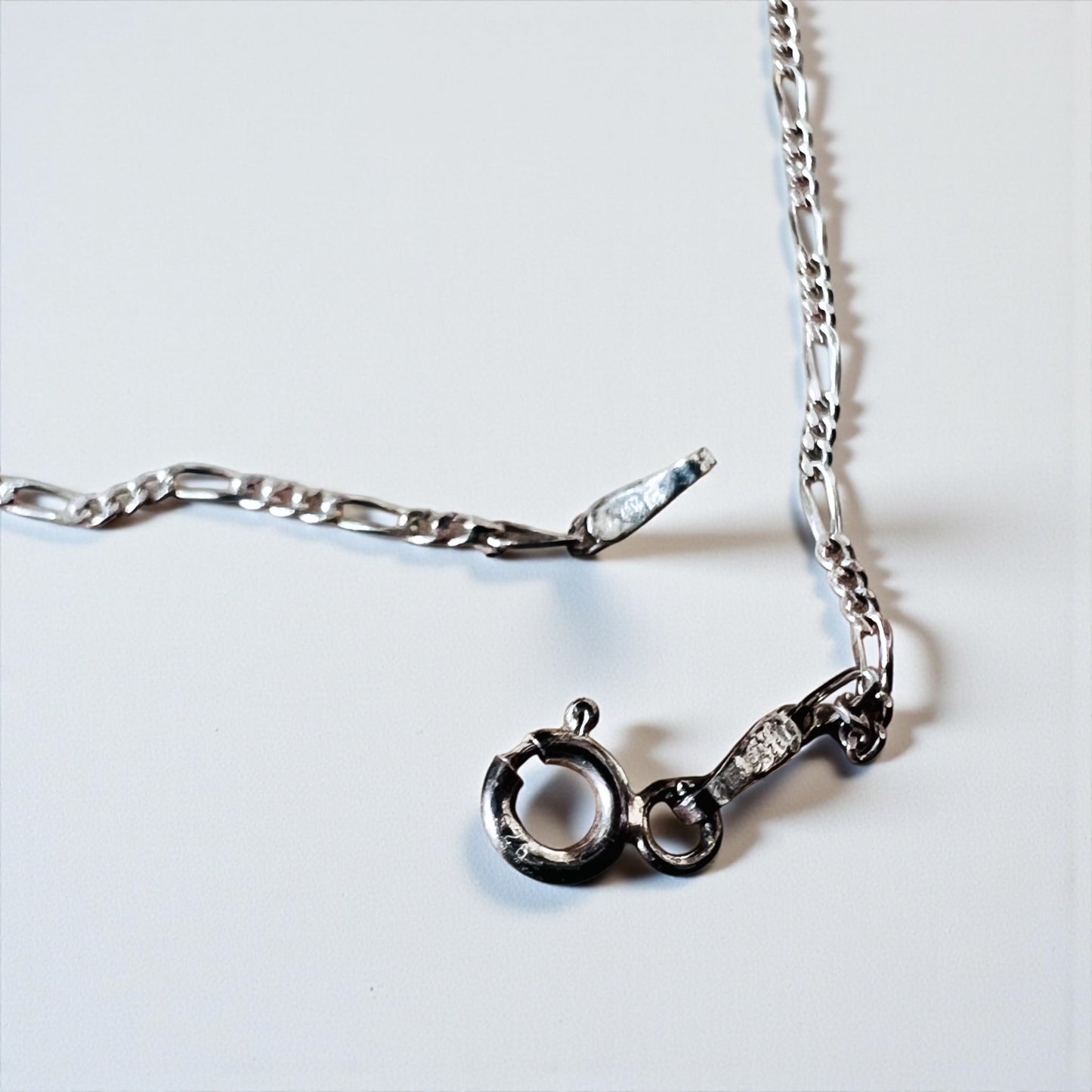 Italy Vintage Miraculous Medal Virgin Mary Necklace 聖母マリア オーバルコイン ネックレス シルバー 925 フィガロチェーン