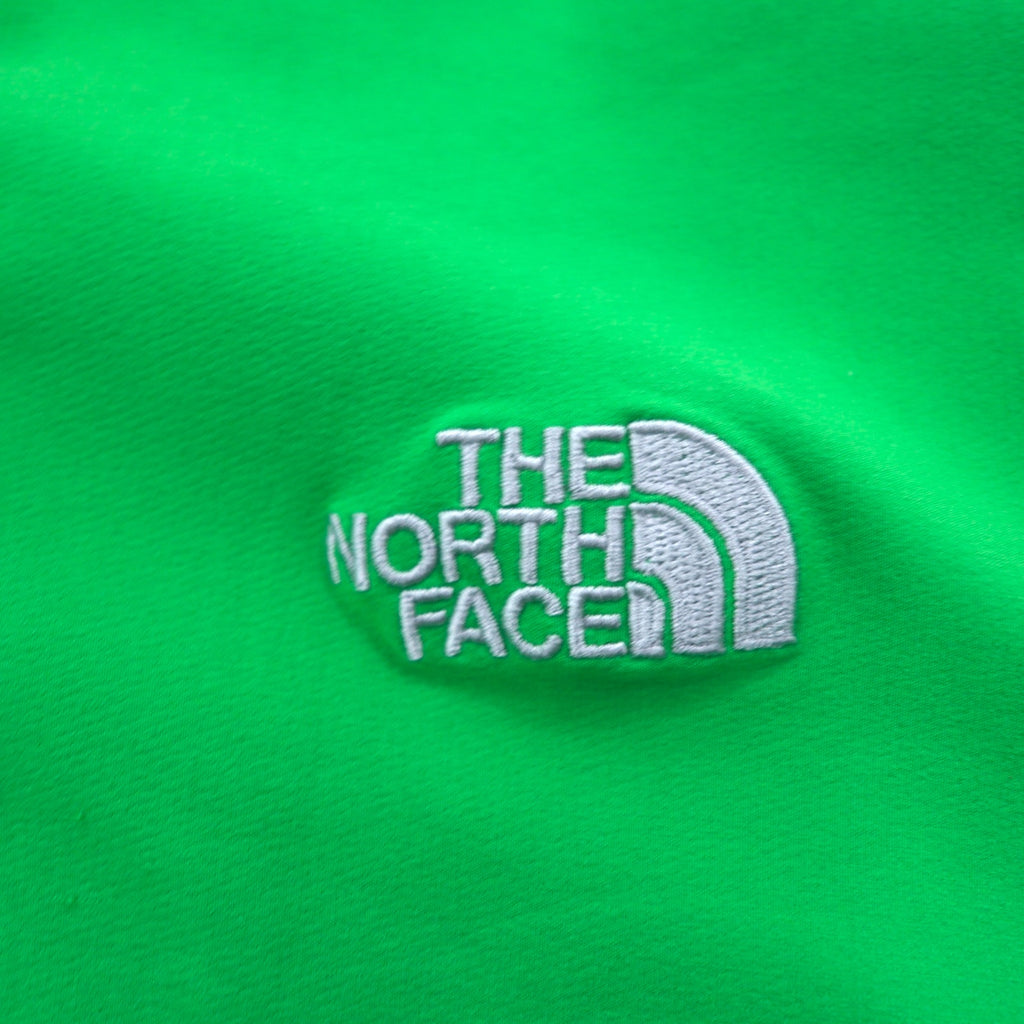 THE NORTH FACE Half Zip Soft Shell Jacket L Green Polyester ARDJ Drawcord