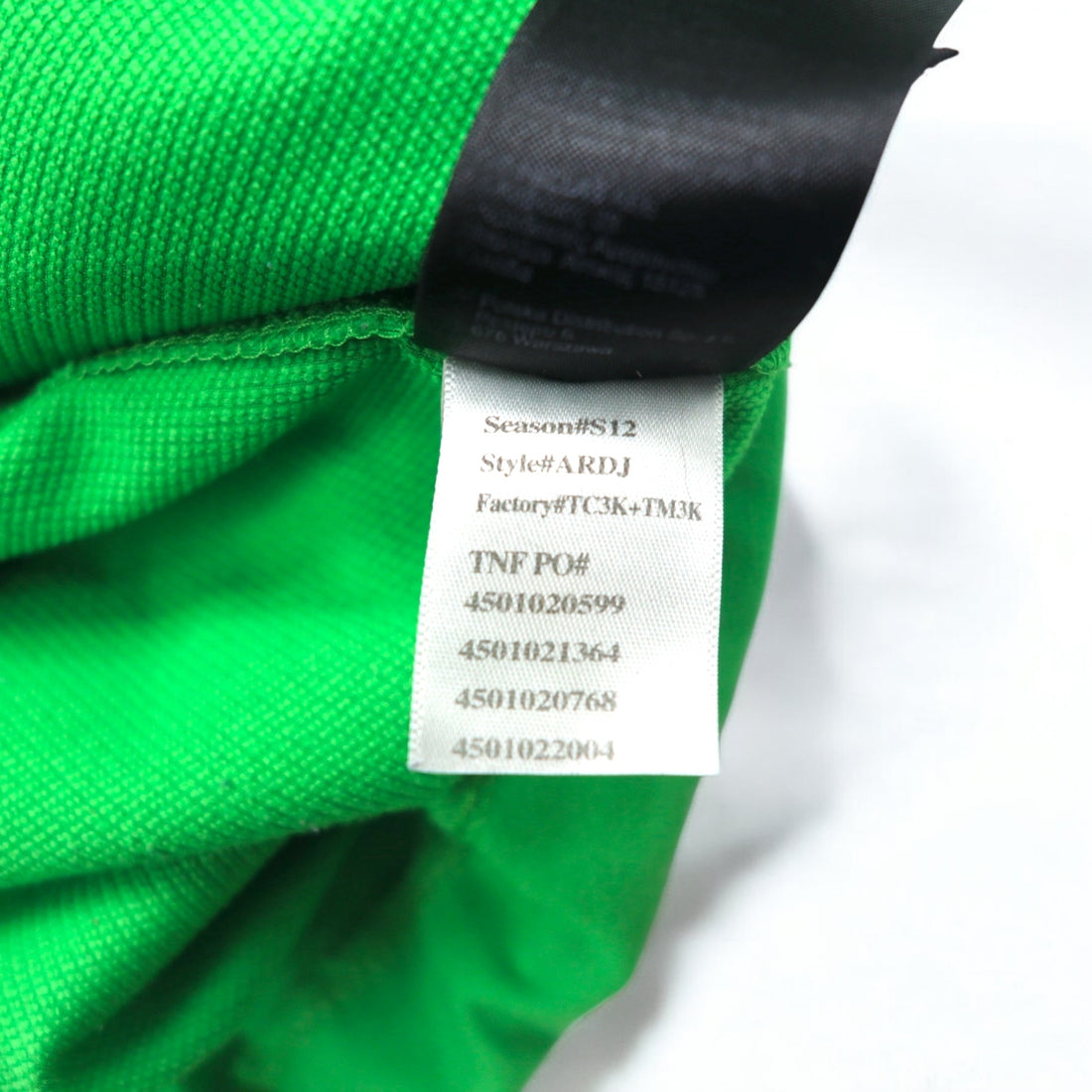 THE NORTH FACE Half Zip Soft Shell Jacket L Green Polyester ARDJ Drawcord