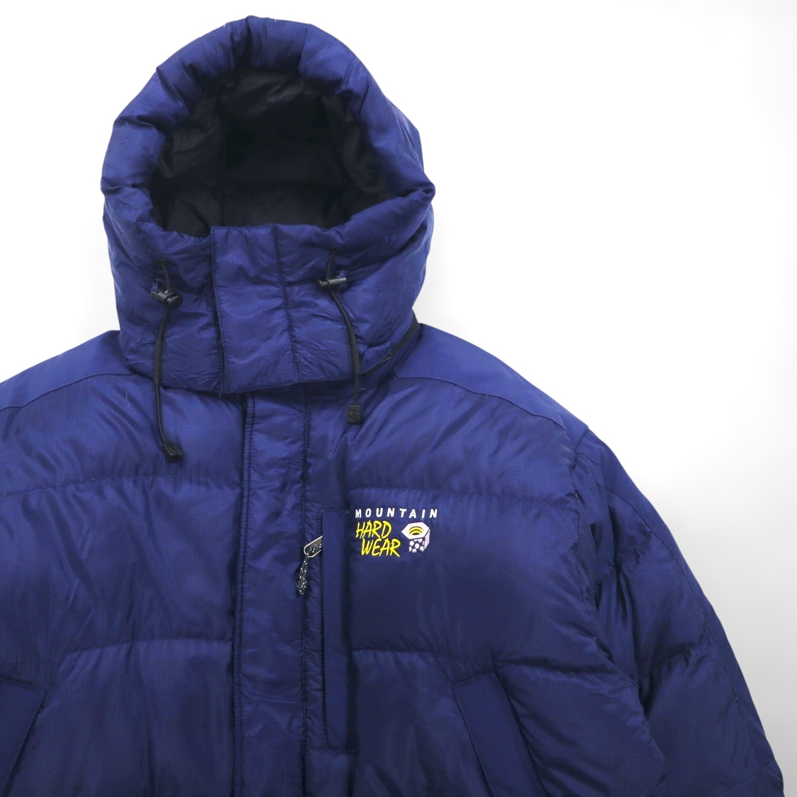 MOUNTAIN HARDWEAR サブゼロフーデッド ダウンジャケット L ネイビー SUB ZERO SL PARKA Conduit フード着脱 OM0587