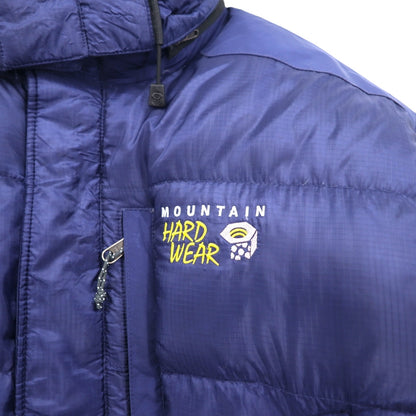 MOUNTAIN HARDWEAR サブゼロフーデッド ダウンジャケット L ネイビー SUB ZERO SL PARKA Conduit フード着脱 OM0587