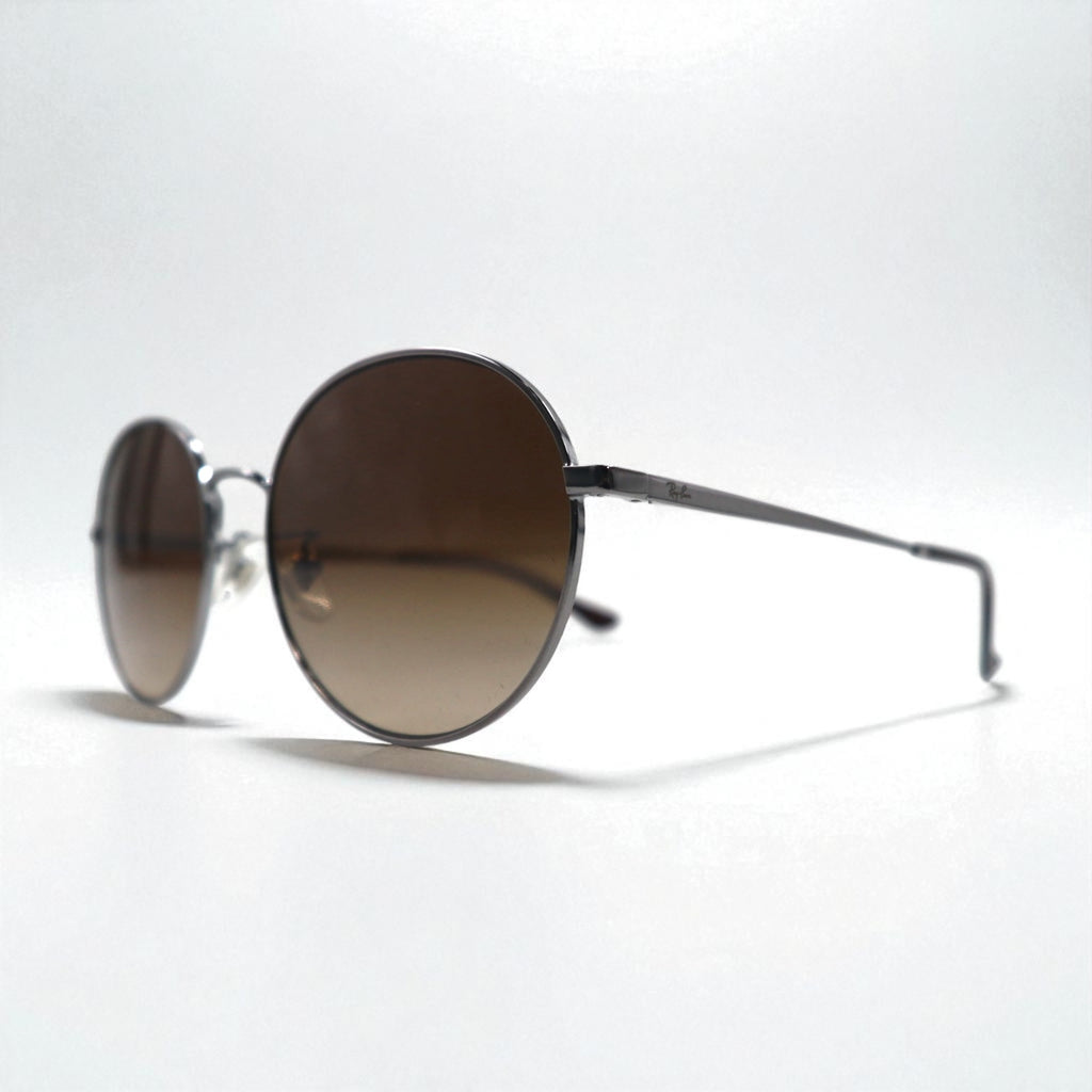 Ray-Ban Boston Sunglasses, Silver Metal Frame, Round Gradient, RB3612D 004/13 56-19 125 3N