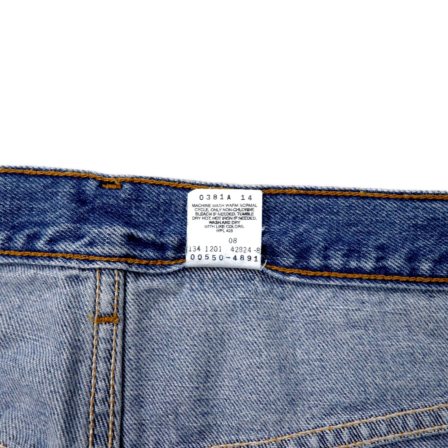 Levi's 550 ワイド バギー テーパード デニムパンツ 40 ブルー アイスウォッシュ 550-4891 リラックスフィット ビッグサイズ