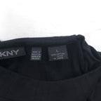 DKNY Bottleneck Long Sleeve T-Shirt Long TL Black Cotton
