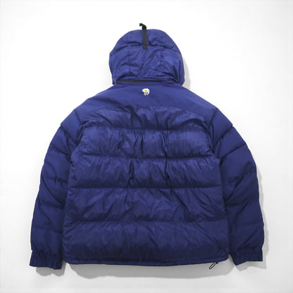MOUNTAIN HARDWEAR サブゼロフーデッド ダウンジャケット L ネイビー SUB ZERO SL PARKA Conduit フード着脱 OM0587