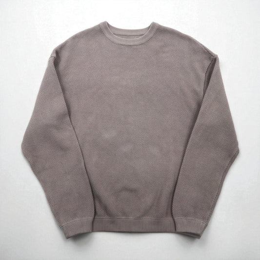 crepuscule モスステッチ プルオーバー ニット セーター 鹿の子 M グレー MOSS STITCH P/O ビッグサイズ 1803-001 日本製