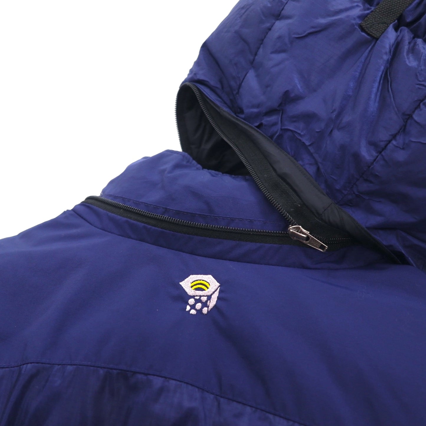 MOUNTAIN HARDWEAR サブゼロフーデッド ダウンジャケット L ネイビー SUB ZERO SL PARKA Conduit フード着脱 OM0587