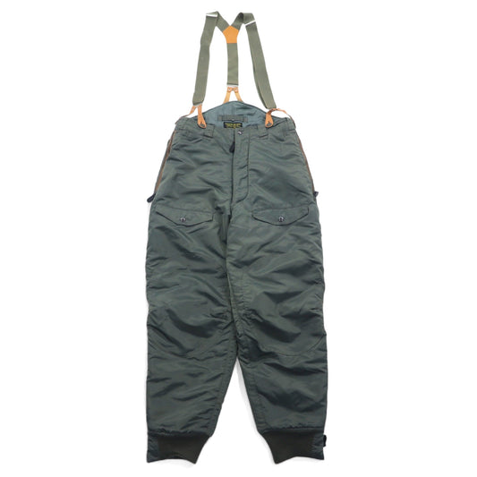 US AIR FORCE 米軍 F-1B フライトパンツ 32 カーキ ナイロン サスペンダー サイドジップ ミリタリー CAB CLOTHING 8415-269-0523 Air Force Extreme Cold Suit Pants