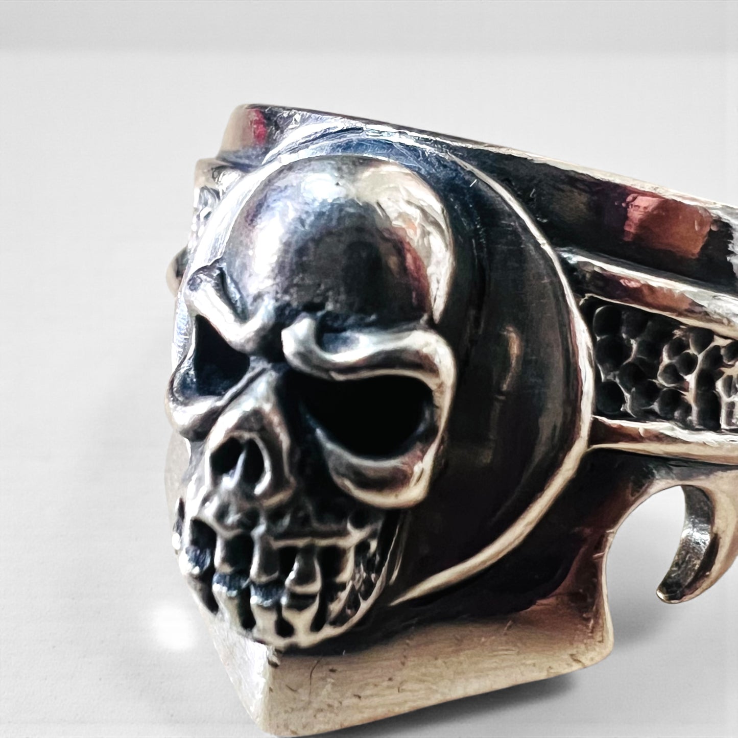 Vintage Silver Skull Ring スカル リング 指輪 18号 シルバー SILVER 925 パンク ロック