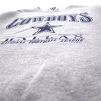 LEE SPORT 90s USA Made NFL Print Sweatshirt XL Grey Cotton DALLAS COWBOYS