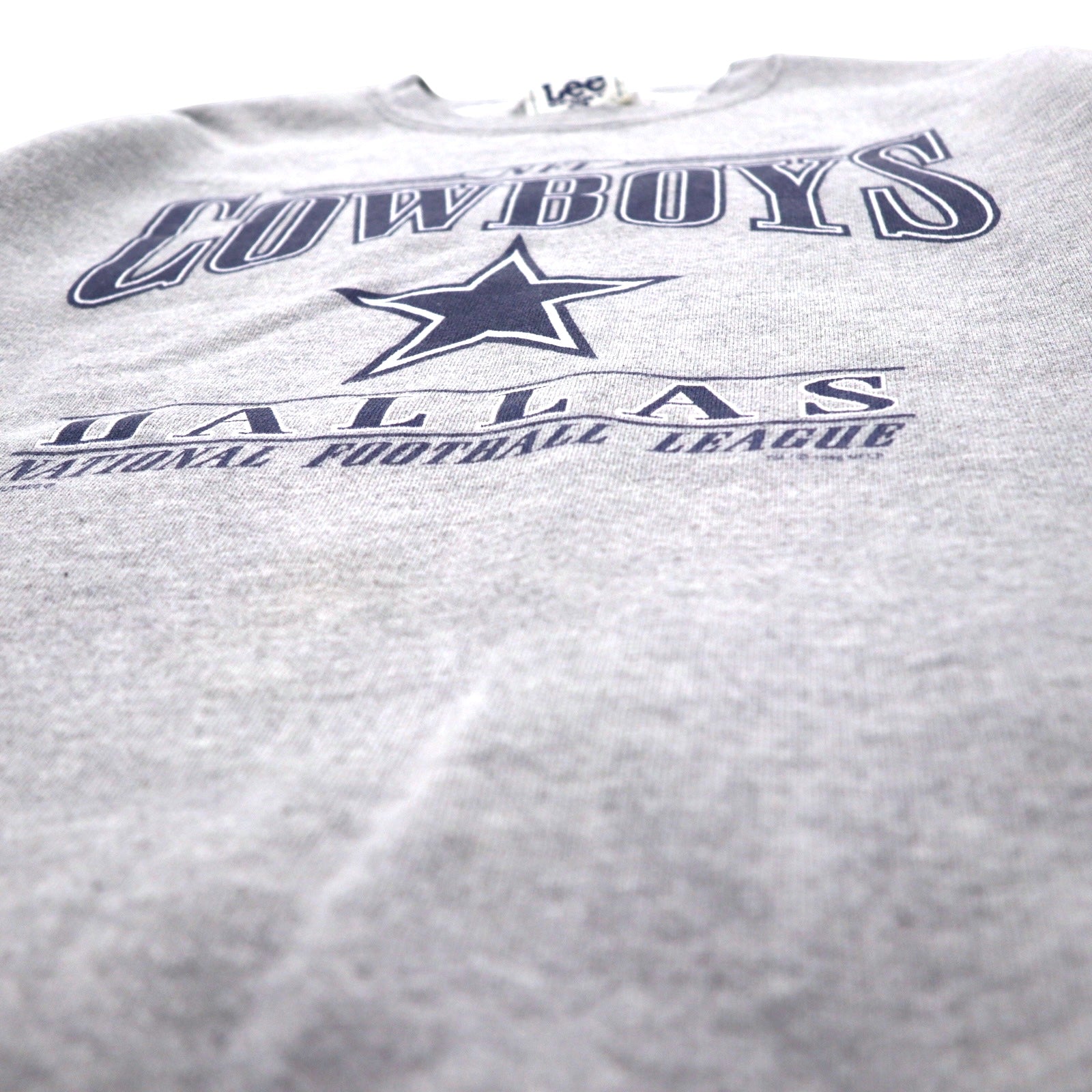 LEE SPORT 90s USA Made NFL Print Sweatshirt XL Grey Cotton DALLAS COWBOYS