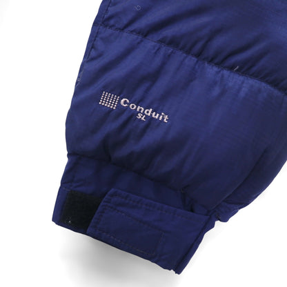 MOUNTAIN HARDWEAR サブゼロフーデッド ダウンジャケット L ネイビー SUB ZERO SL PARKA Conduit フード着脱 OM0587