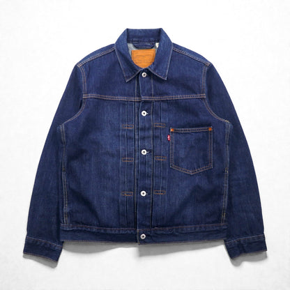 Levi's PREMIUM ビッグE 大戦モデル 1stタイプ デニムジャケット Gジャン M インディゴ TYPE 1 TRUCKER JACKET A3147 シンチバック ダブルプリーツ リラックスフィット