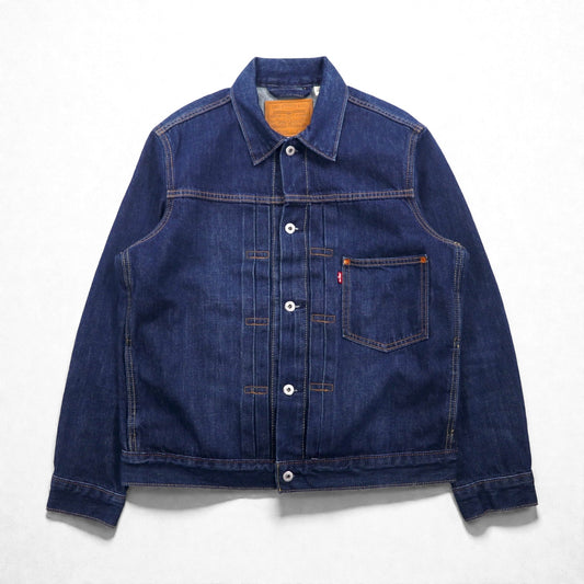 Levi's PREMIUM ビッグE 大戦モデル 1stタイプ デニムジャケット Gジャン M インディゴ TYPE 1 TRUCKER JACKET A3147 シンチバック ダブルプリーツ リラックスフィット