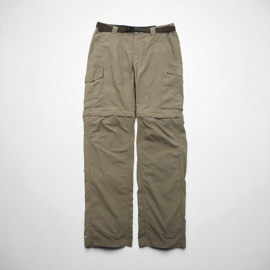 Columbia 2-Way Convertible Cargo Pants, Size L, Omni-Shade Waterproof Ripstop Silver Ridge Convertible Pants