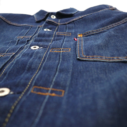 Levi's PREMIUM ビッグE 大戦モデル 1stタイプ デニムジャケット Gジャン M インディゴ TYPE 1 TRUCKER JACKET A3147 シンチバック ダブルプリーツ リラックスフィット