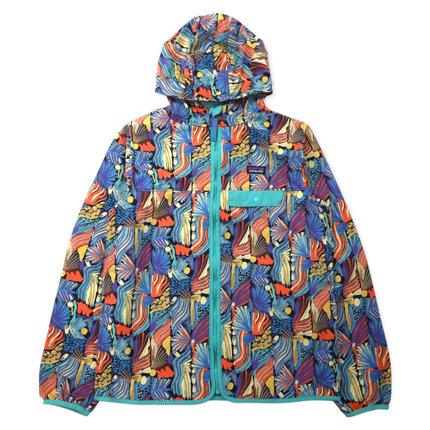 PATAGONIA Baggies Jacket Shell HOODIE XXL Multi Color Patterned