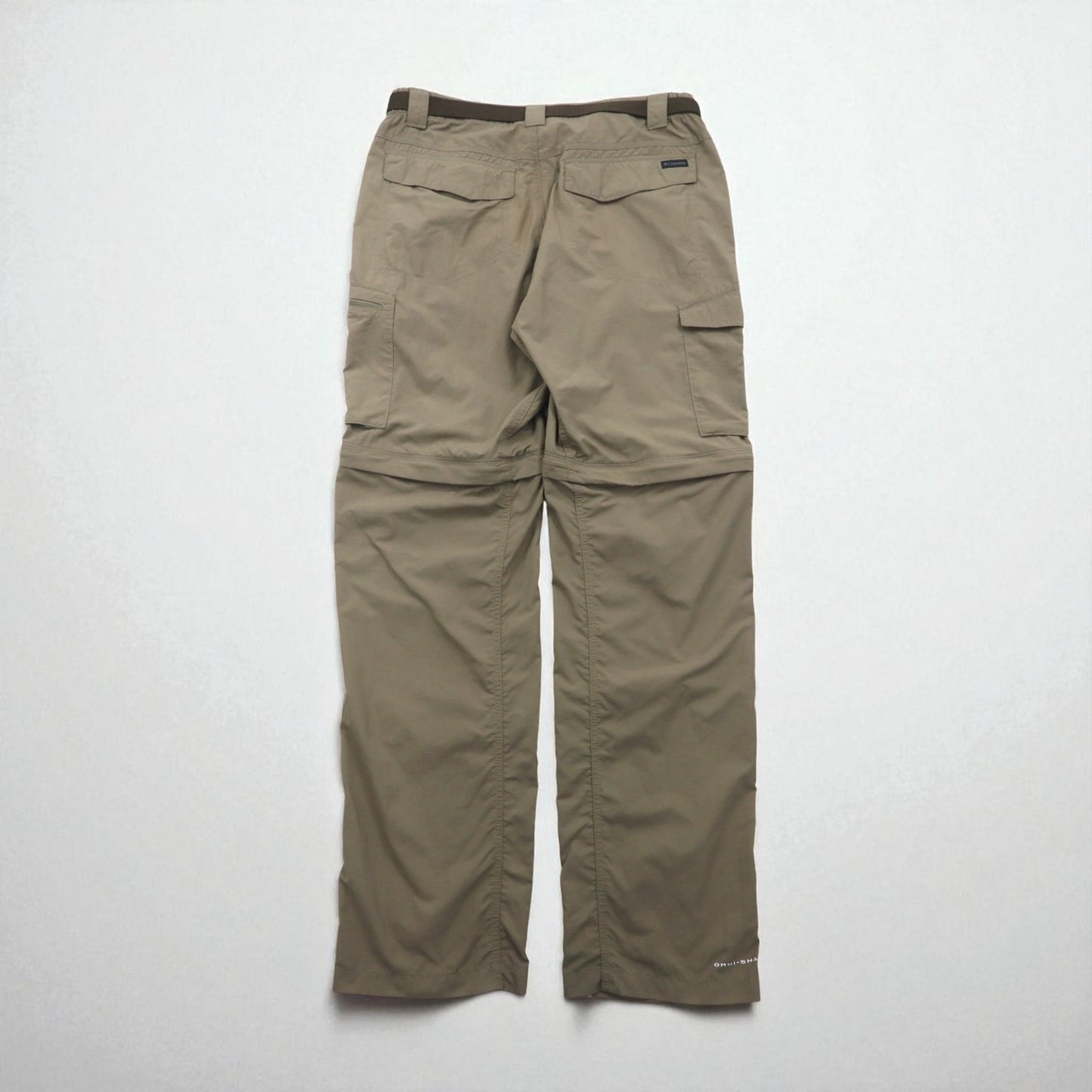 Columbia 2-Way Convertible Cargo Pants, Size L, Omni-Shade Waterproof Ripstop Silver Ridge Convertible Pants