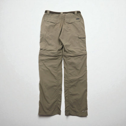 Columbia 2-Way Convertible Cargo Pants, Size L, Omni-Shade Waterproof Ripstop Silver Ridge Convertible Pants
