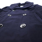 Engineered Garments USA Made Oversized Melton Peacoat XS Navy Wool