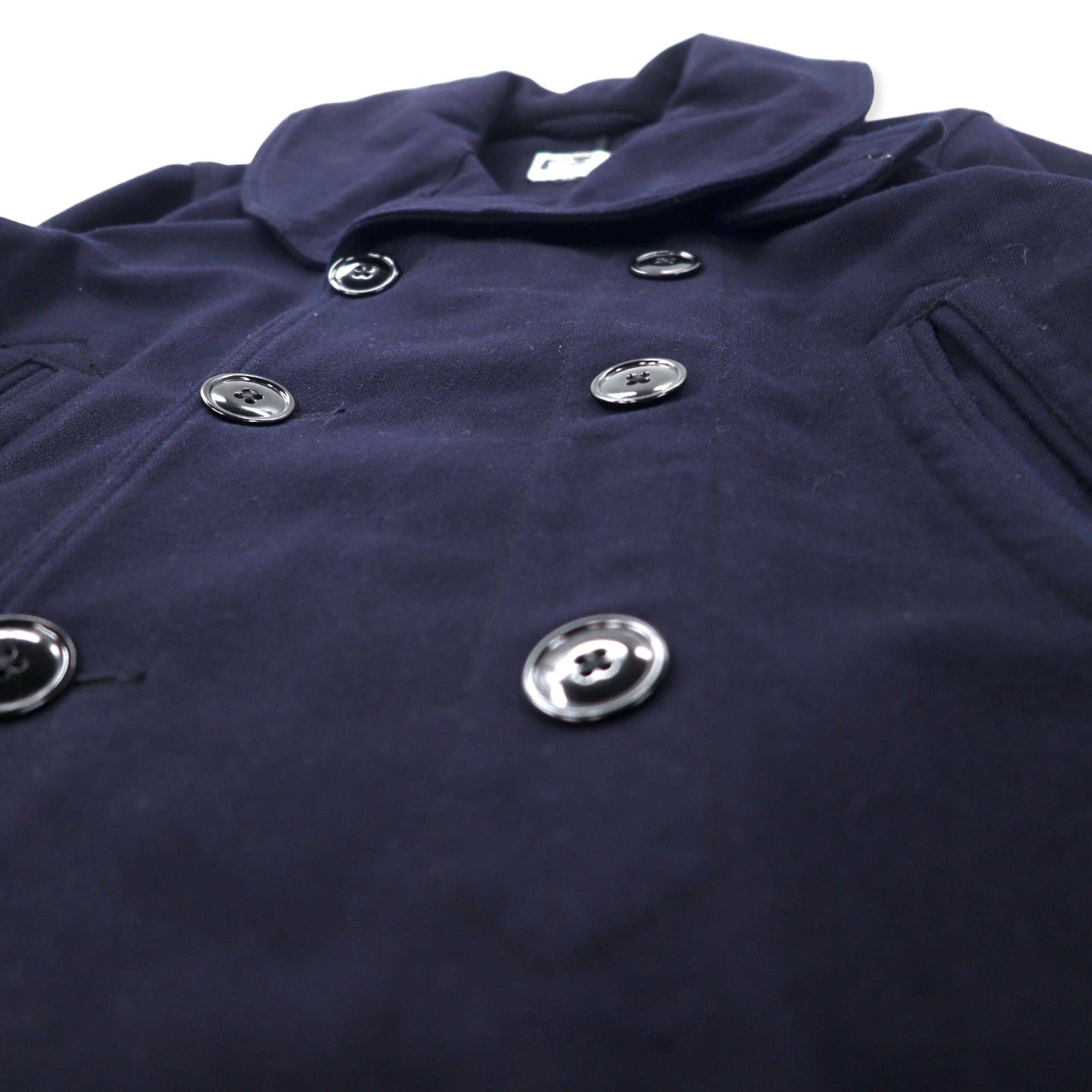 Engineered Garments USA Made Oversized Melton Peacoat XS Navy Wool