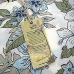 Reyn Spooner Pullover Aloha Shirt S Beige Cotton All-over Hibiscus Pattern Unused